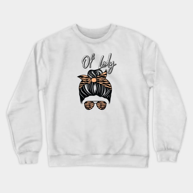 Ol' Lady Crewneck Sweatshirt by Glenna Maynard 